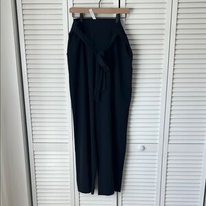 lululemon Noir Crop Black Wide Leg Pants Sz 12